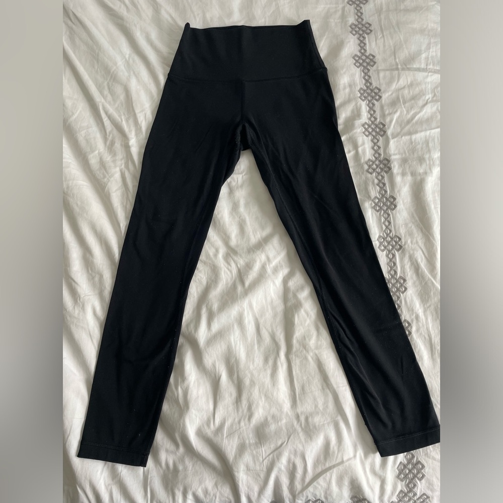 Lululemon align pant. Great used condition. Photos for areas of light pilling